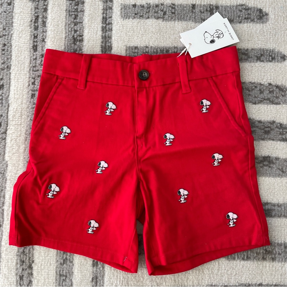 NWT Janie & Jack x Snoopy Red Shorts